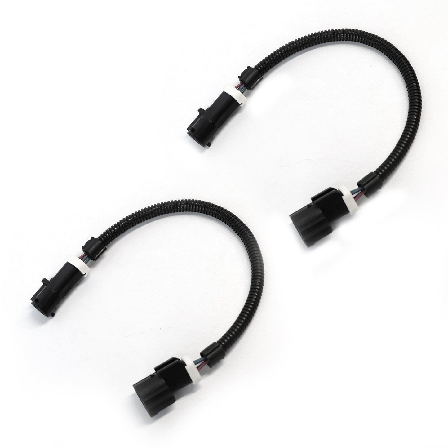 ETL INDUSTRIES 2Pcs 12IH 4 Pin O2 Oxygen Sensor Extension Harness Wires for 1987-2009 Ford Mustang 4.6L, 5.0L, 351W Circular Connector