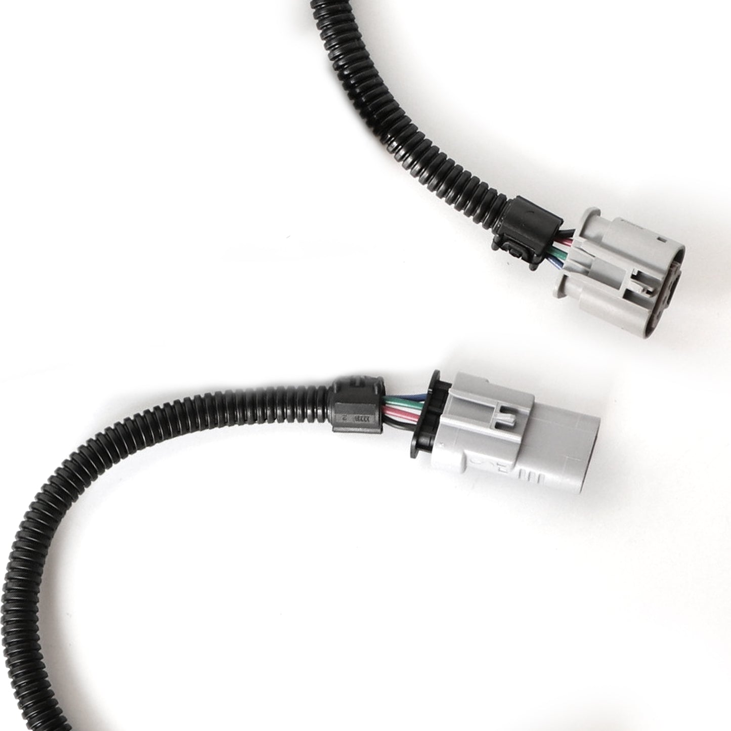 ETL INDUSTRIES 2Pcs 12IH 4 Pin Oxygen Sensor Extension Harness Wires for Chevy Camaro 6.2L 2016-2024 Manual Transmission Flat Connector, White