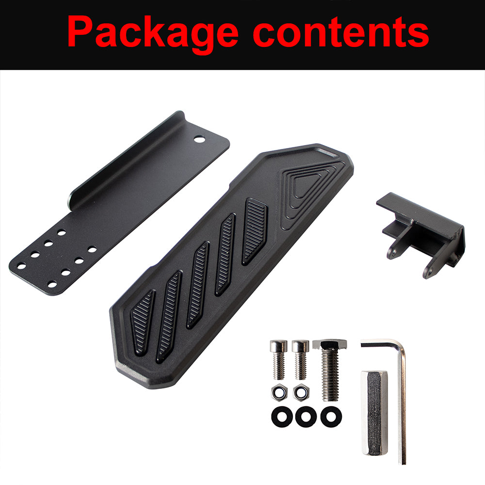 ETL INDUSTRIES Dead Pedal Left Foot Rest Pad for Jeep Wrangler JL JLU/Gladiator JT 2018 2019 2020 2021 2022 2023 2024 Driver Side Kick Panel Pads Cover Aluminum Anti-Slip Adjustable Pedals