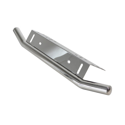 ETL INDUSTRIES Front License Plate Light Bar Mount Bracket Stainless Steel LED Lighting Bar Holder Universal Fit for Jeep Off-Road (Chrome)