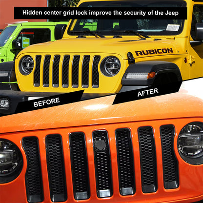 ETL INDUSTRIES Hidden Hood Lock Kit Solid Steel for 2007-2017 Jeep Wrangler JK JKU Unlimited 2/4 Door Anti-Theft Hood Catch Latches Locking with 2 Keys