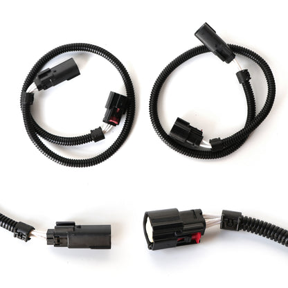 ETL INDUSTRIES 2Pcs 12IH 6 Pin Oxygen Sensor Extension Harness Wires for Ford Mustang GT 5.0L V8 and 3.7L V6 2015-2017 Rectangular Connector Front