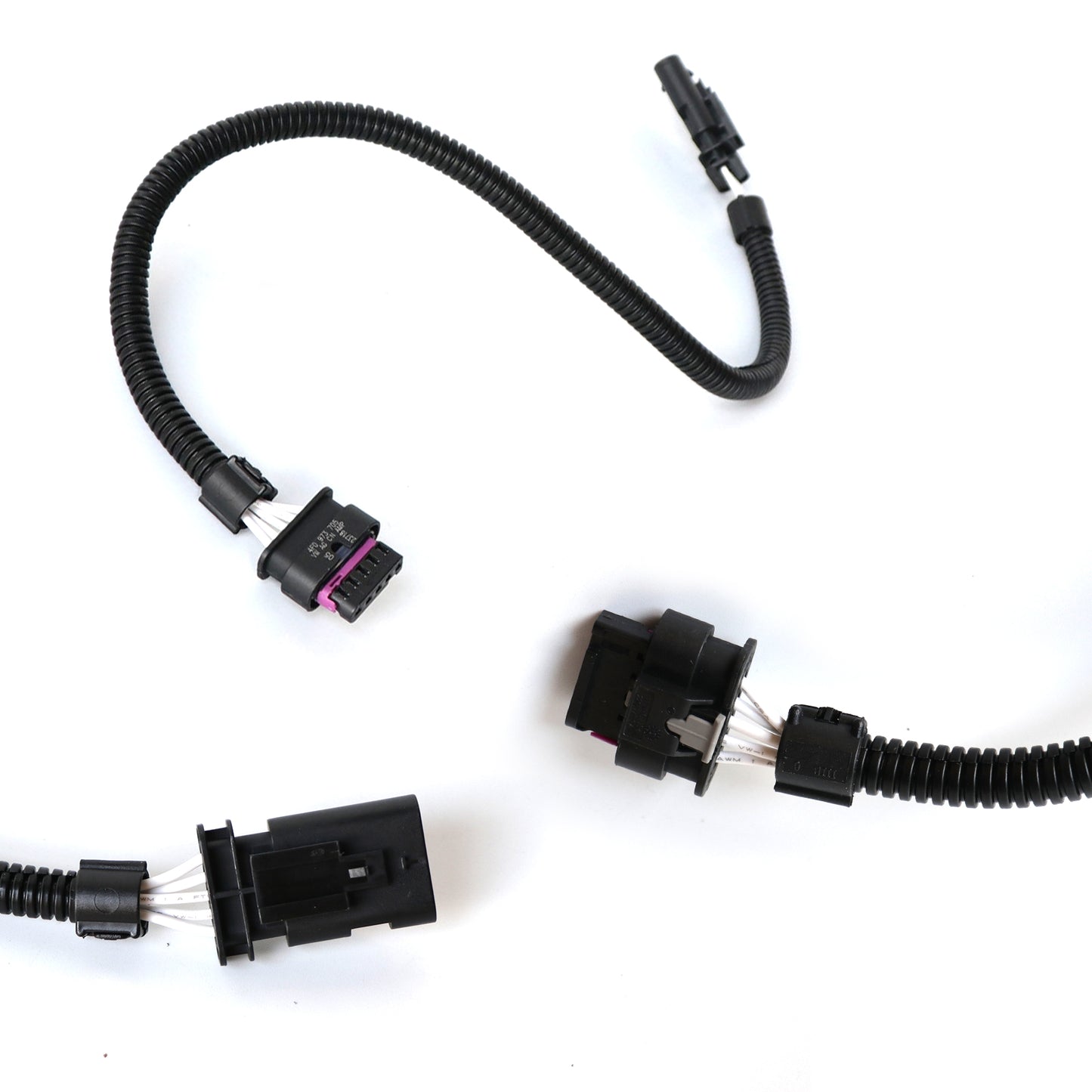 ETL INDUSTRIES 2Pcs 18IH 5 Pin Oxygen Sensor Extension Harness Wires for Ford Mustang GT 2018-2024 Flat Connector