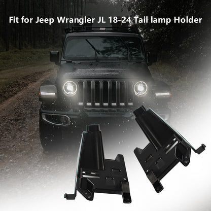ETL INDUSTRIES Tail Light Brackets Rear Light Mount Kits Tail Lamp Holder for Jeep Wrangler JL 2018-2024