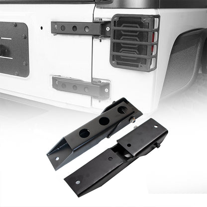 ETL INDUSTRIES Steel Tailgate Hinge Set Reinforced Heavy Duty - Rear Door Hinges Tail Gate Hinge Cover Bracket Fits 1997-2006 for Jeep Wrangler TJ Unlimited 2/4 Door (1)