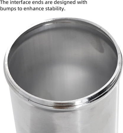 ETL INDUSTRIES Universal OD 1.25IHIH(32mm) Aluminum Intake Piping Adapter 3IH(76mm) Length T-6061 Joiner Pipe Connector Tube Air Intercooler Piping