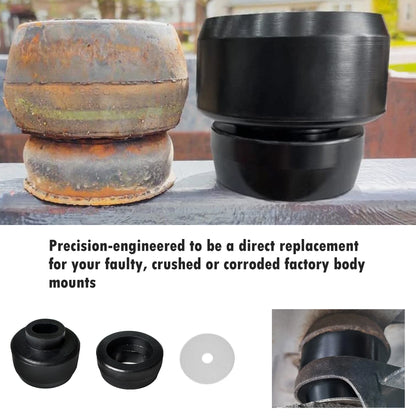 ETL INDUSTRIES Body Mount Kit for Chevy Silverado 1999-2014 – 24Pcs Polyurethane Cab Bushings with Washers