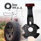 Spare Tire Holder Mounting Bracket Tire Carrier Rack with Screws ＆ Third Center High Mount Brake Light Assembly with Wiring Harness for Jeep Wrangler JK 2007-2018, Replaces # 68048581AA 55397217AJ