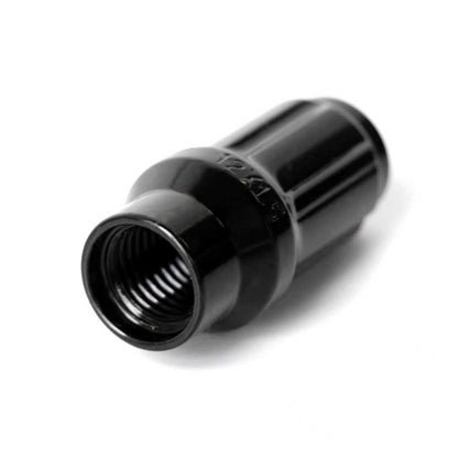 ETL INDUSTRIES M12x1.5 Spline Lug Nuts for Toyota Tacoma 4Runner – 24 Pcs Extended Closed End, Black, with Socket Key