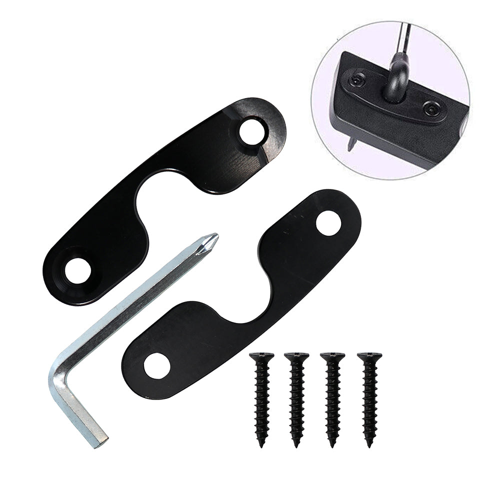 ETL INDUSTRIES Wrangler Sun Visor Replacement Repair Kit Aluminum Alloy Visor Mounting Clips for Jeep Wrangler JK JKU JL JLU Gladiator JT