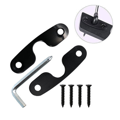 ETL INDUSTRIES Wrangler Sun Visor Replacement Repair Kit Aluminum Alloy Visor Mounting Clips for Jeep Wrangler JK JKU JL JLU Gladiator JT