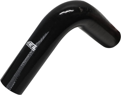 ETL INDUSTRIES 4IH ID, 8IH Leg Length 90 Degree Elbow Silicone Coupler Hose, 4-Ply Reinforced Universal Silicone Pipe Hose Turbo Intake Tube Intercooler Piping Black