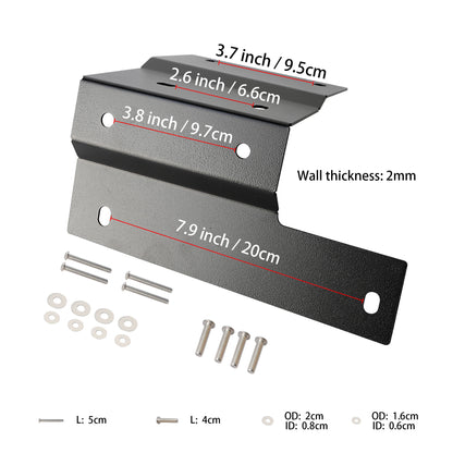 ETL INDUSTRIE Dual A Pillar Light Brackets - Windshield Offroad LED Fog Light Pods Mount Holder for Jeep Wrangler JL & Gladiator JT 2018 2019 2020 2021 2022 2023