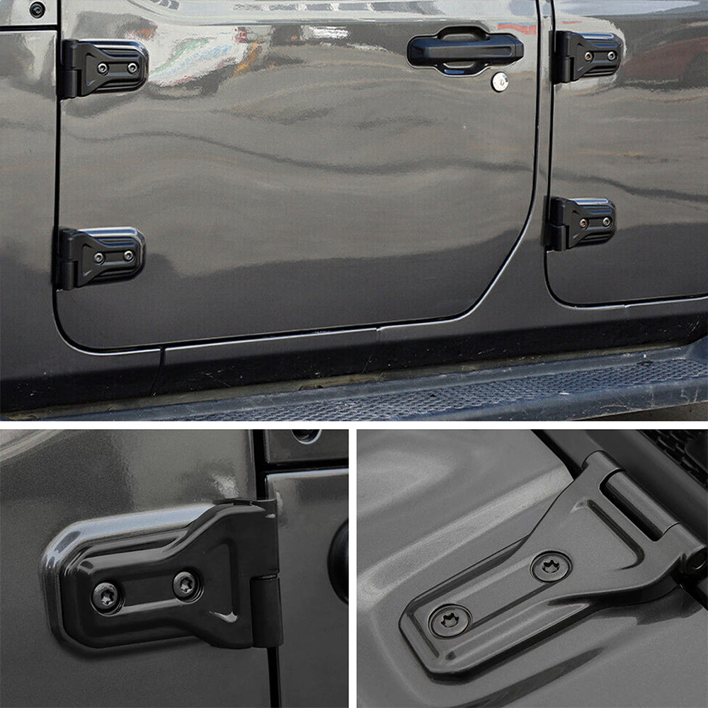 ETL INDUSTRIES Door Hinge Cover & Engine Hood Hinge Cover Trim Exterior Accessories for 2018-2023 Jeep Wrangler JL JLU Sport Sahara Freedom Rubicon Unlimited Gladiator JT 2 Door 4 Door, 10Pcs