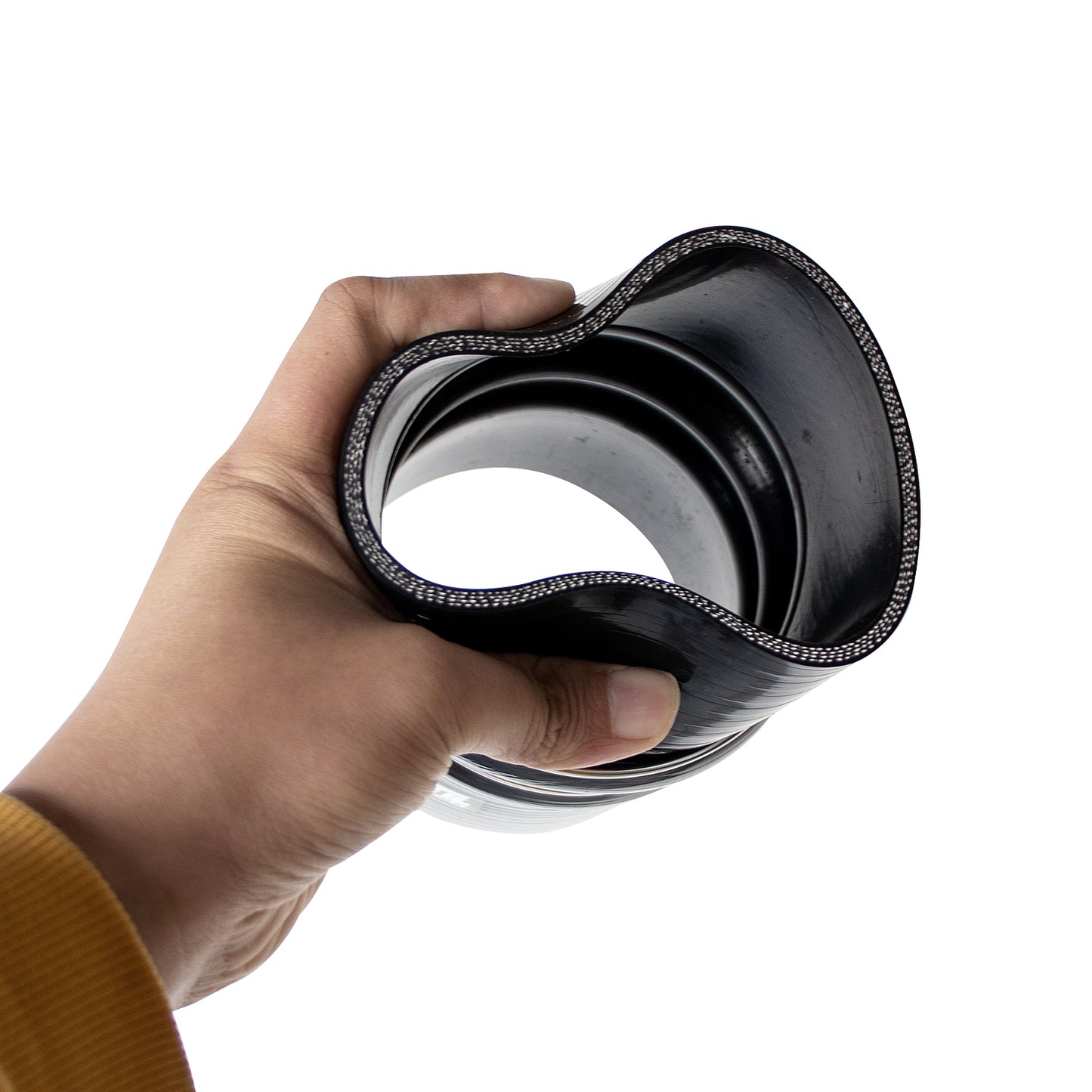 ETL INDUSTRIES 2PCS Silicone CAC Charge Air Cooler Hump Hose Boot Set 3IH ID, 6IH Length 4-Ply Reinforced Universal Silicone Cac Hose with Stainless Steel Clamp