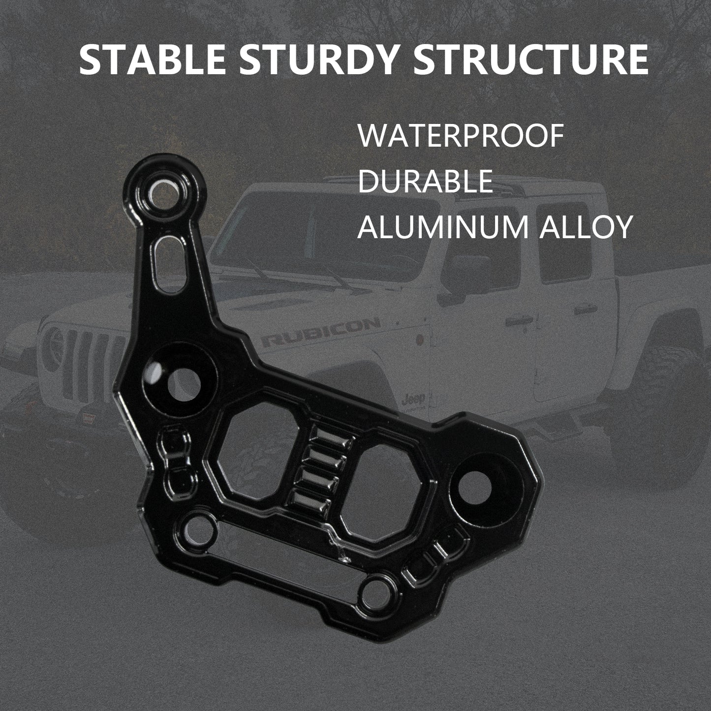 ETL INDUSTRIES Dual Light Hood Mounting Brackets, A-Pillar LED Fog Ditch Light Pod Brackets for 2018-2024 Jeep Wrangler JL JLU Gladiator JT