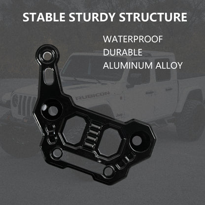 ETL INDUSTRIES Dual Light Hood Mounting Brackets, A-Pillar LED Fog Ditch Light Pod Brackets for 2018-2024 Jeep Wrangler JL JLU Gladiator JT