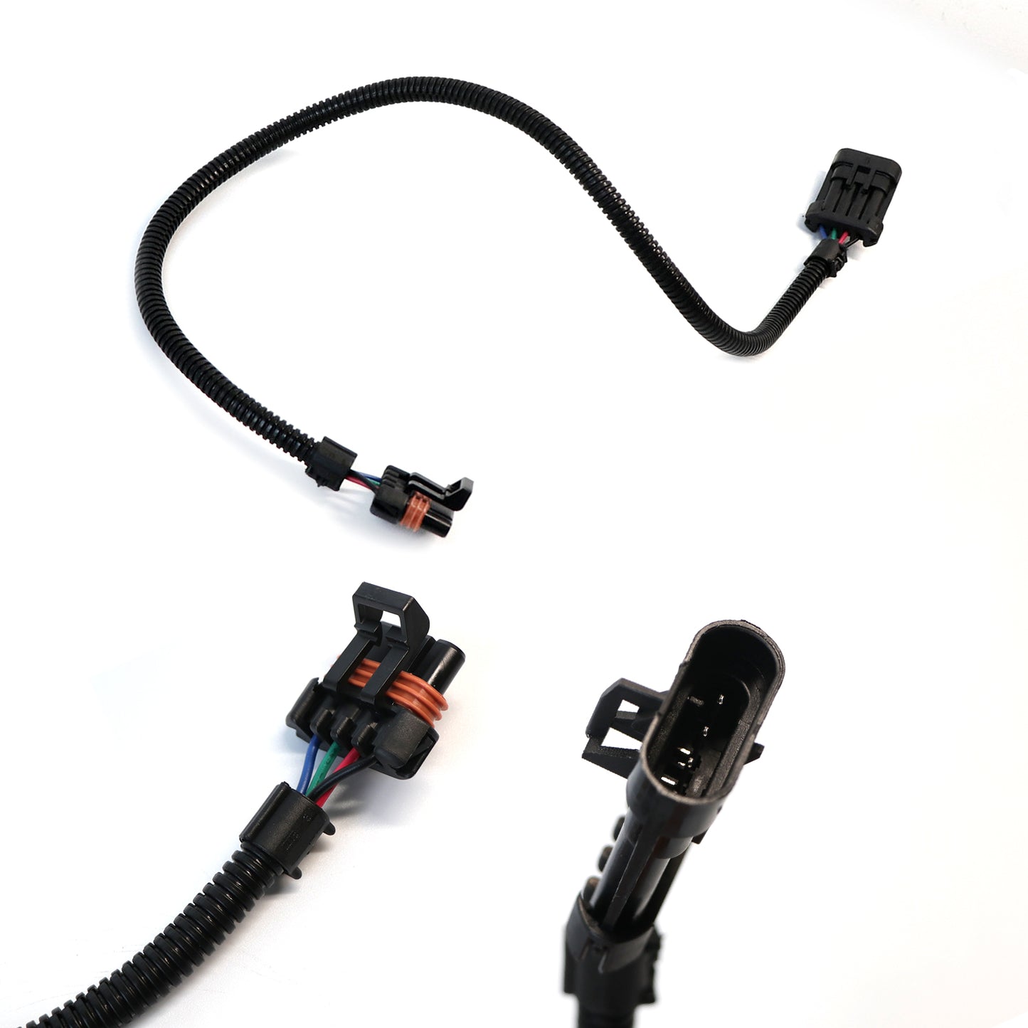 ETL INDUSTRIES 2Pcs 24IH 4 Pin O2 Oxygen Sensor Extension Harness Wires for 1994-2003 Ls1 Ls6 Lt4 O2 Camaro Firebird Flat Connector