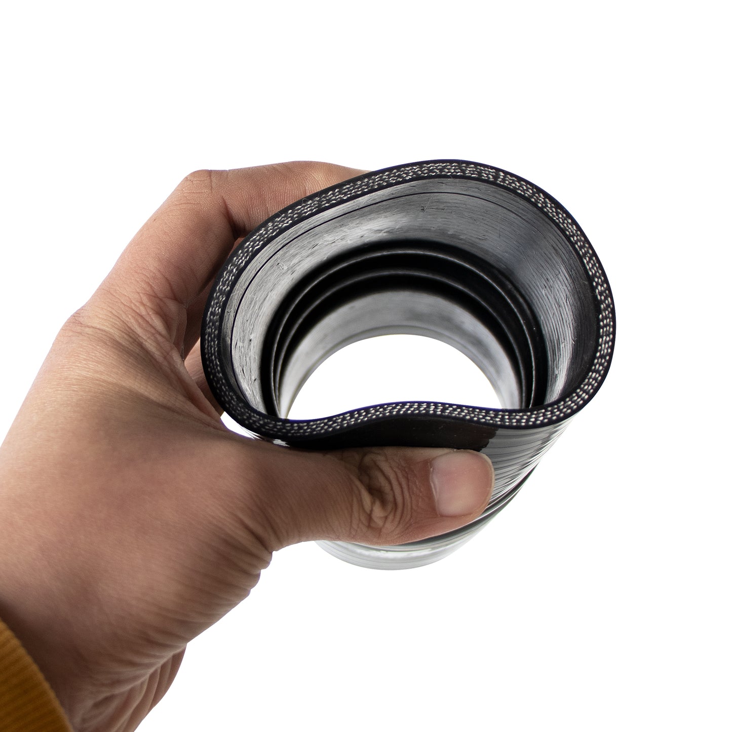 ETL INDUSTRIES 3IH X 6IH Silicone CAC Charge Air Cooler Hump Hose Boot Set, 4-Ply Reinforced Universal Silicone Cac Hose with Stainless Steel Clamp