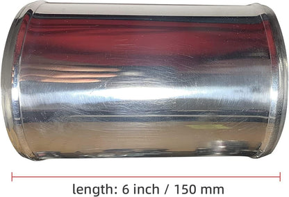ETL INDUSTRIES OD 4IH(102mm), Length 6IH (152mm) Aluminum Pipe Intake Adapter, 4IH Tube Joiners Straight Piping Universal Air Turbo Intercooler Tubing Connector