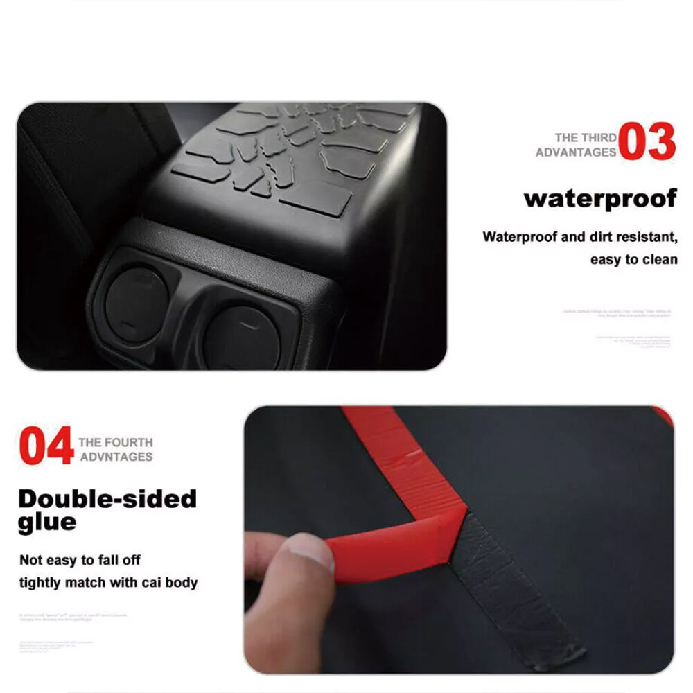 ETL INDUSTRIES Center Console Armrest Cover for 2018-2024 Jeep Wrangler JL JLU & Jeep Gladiator JT, Pet Anti-Scratch Mat Cover