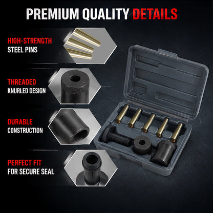Injector Seal Installer Kit for Ford GM Subaru Engines – 8Pcs Precision Tool Set (34720)