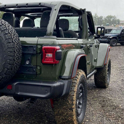 ETL INDUSTRIES 4XE Fender Flare Extensions 2018-2023 – Front & Rear Set for Willys Rubicon X