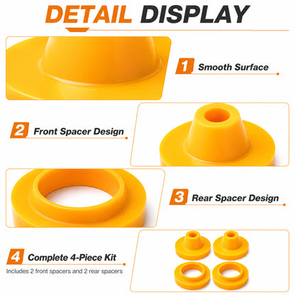 ETL INDUSTRIES 3/4" Lift Kit for Jeep JL 2018-2026 – 4Pcs Spacer Leveling Kit, Front & Rear