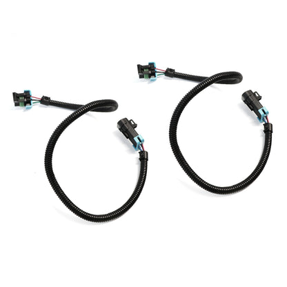 ETL INDUSTRIES 2Pcs 24IH 4 Pin O2 Oxygen Sensor Extension Harness Wires for LS2 LS3 LS7 2005-2013 C6 Corvette 2010-2013 Camaro Trapezoidal Connector Front