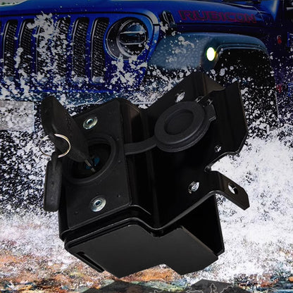 ETL INDUSTRIES Hidden Hood Lock Kit Solid Steel for 2007-2017 Jeep Wrangler JK JKU Unlimited 2/4 Door Anti-Theft Hood Catch Latches Locking with 2 Keys