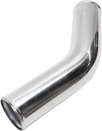 ETL INDUSTRIES OD 4IH (102mm), Leg Length 8IH (203mm) 45 Degree Aluminum Pipe, 4 Inch Intercooler Piping Universal Air Intake Elbow Tube