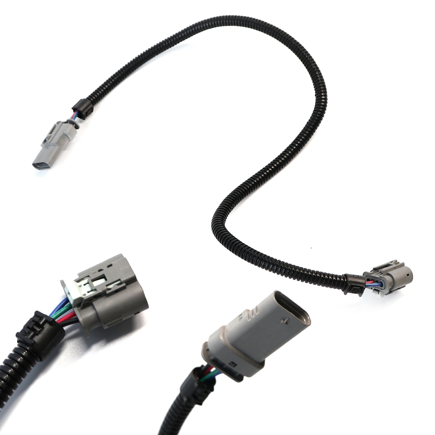 ETL INDUSTRIES 2Pcs 24IH 4 Pin O2 Oxygen Sensor Extension Harness Wires for C7 Z06 Corvette Camaro LT1 LT4 LT5 Gen V SUV Flat Connector Grey