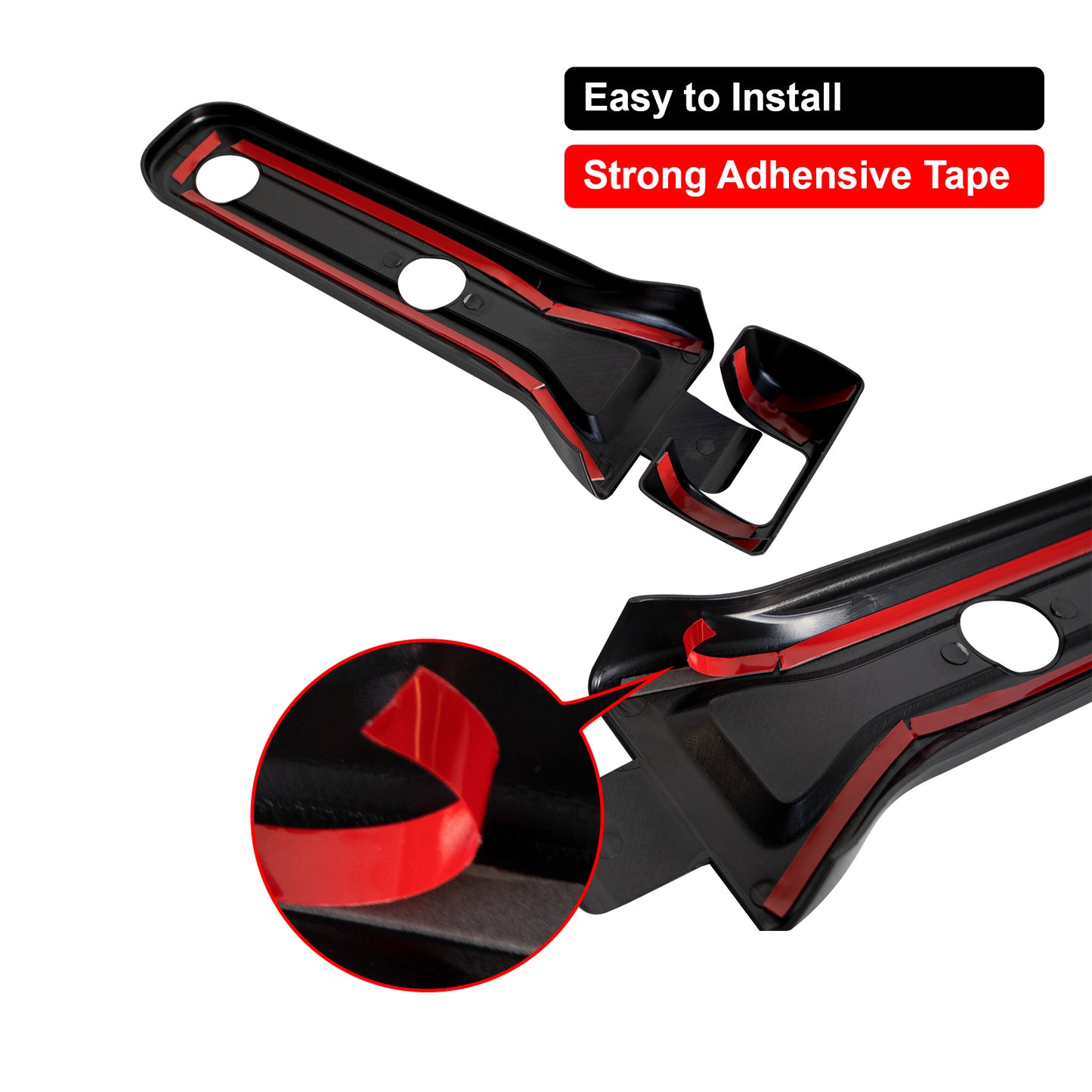 ETL INDUSTRIES Tailgate Hinge Cover Rear Door Trim Spare Tire Bracket Decoration for 2018-2023 Jeep Wrangler JL JLU Sports Freedom Sahara Rubicon 2-Door/4-Door