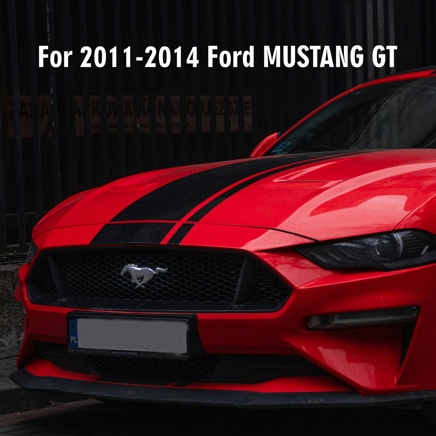 ETL INDUSTRIES 2Pcs 12IH 6 Pin Oxygen Sensor Extension Harness Wires for 2011-2014 Ford Mustang GT Rectangular Connector Front