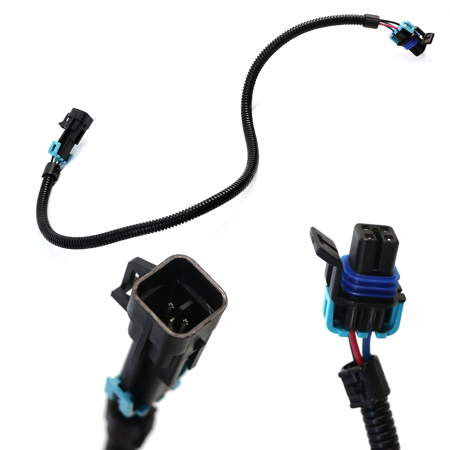 ETL INDUSTRIES 2Pcs 24IH 4 Pin O2 Oxygen Sensor Extension Harness Wires for LS LS1 Camaro Firebird Pontiac Chevy 2004-2012 Square Connector Grey