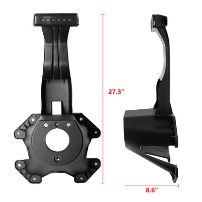 Spare Tire Holder Mounting Bracket Tire Carrier Rack with Screws ＆ Third Center High Mount Brake Light Assembly with Wiring Harness for Jeep Wrangler JK 2007-2018, Replaces # 68048581AA 55397217AJ