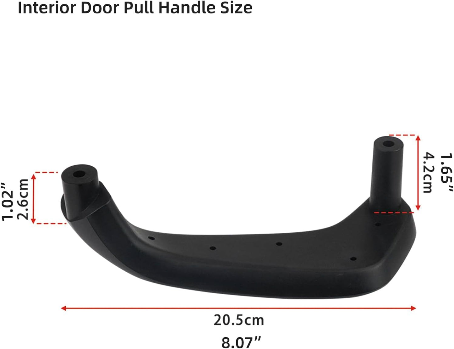 ETL INDUSTRIES Interior Door Pull Handle for Ford Fiesta 2011-2020 – Manual Window, Left Driver Side, ABS Plastic, Replacement Part
