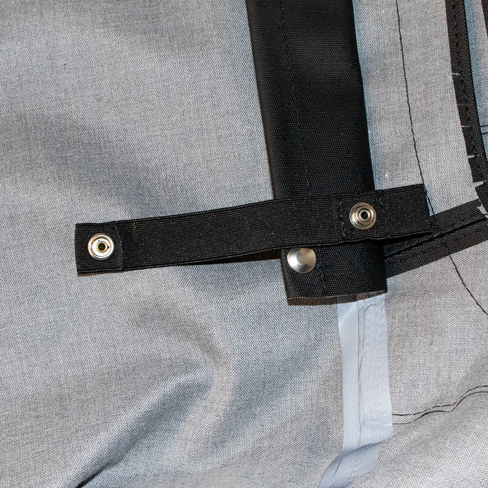 ETL INDUSTRIES Fabric Only Replacement Soft Top Black Diamond Sailcloth for Jeep Wrangler JK 4-Door 2010-2018 - Wrangler JK Soft Roof with Removable Side and Back Window JK Soft Top without Bracket