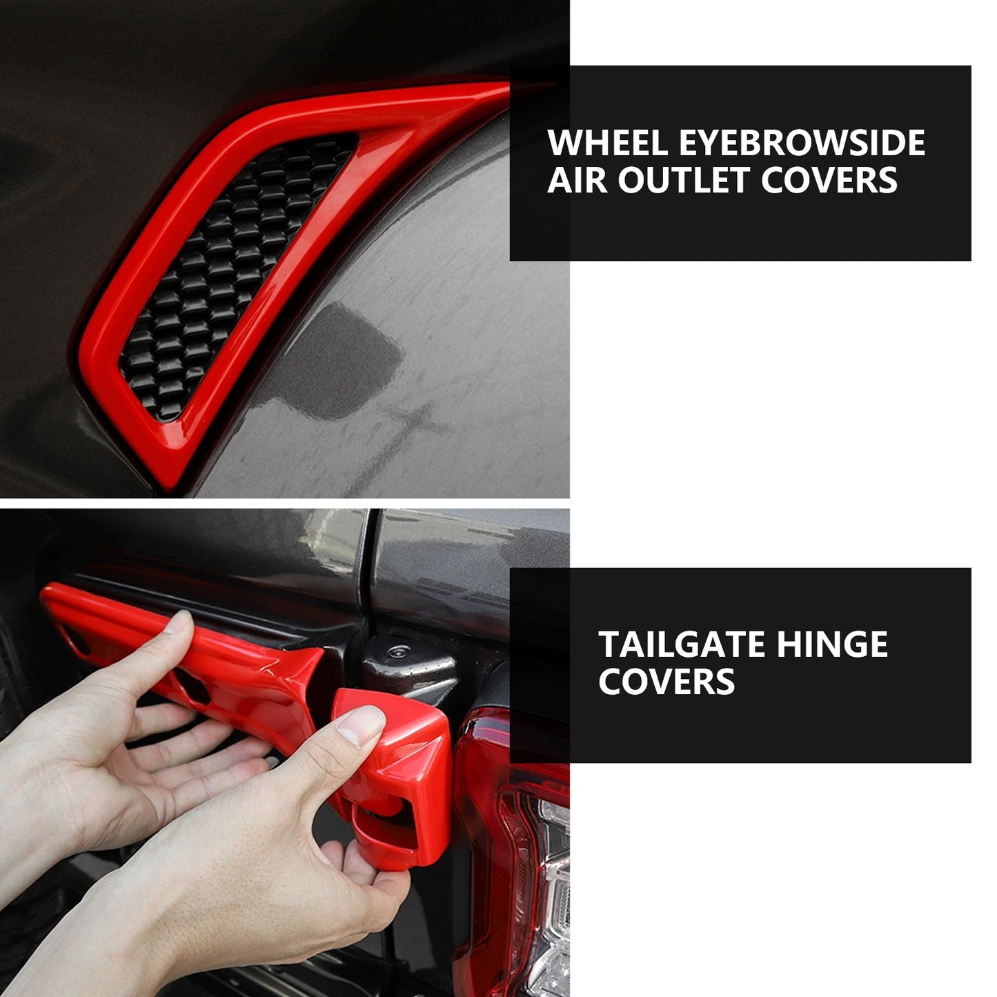 ETL INDUSTRIES 22PCS Purple Exterior Trim Kit for Jeep JL 2018-2025 – Full Set Door Hinge & Handle Covers