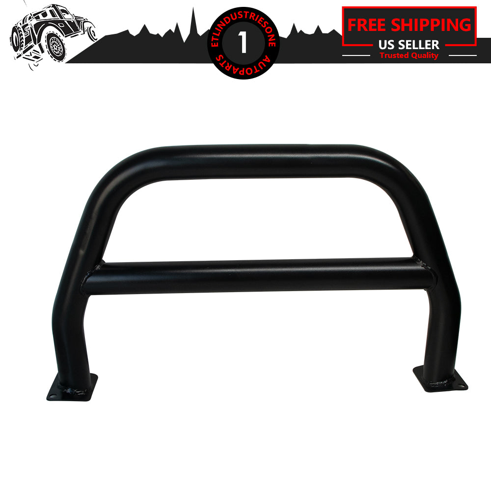 ETL INDUSTRIES Front Steel Brush Guard Fits 2019-2023 for Jeep Gladiator JT & 2018-2023 for Jeep Wrangler JL JLU Rubicon Bumper Steel Bar Grille Brush Guard (high)