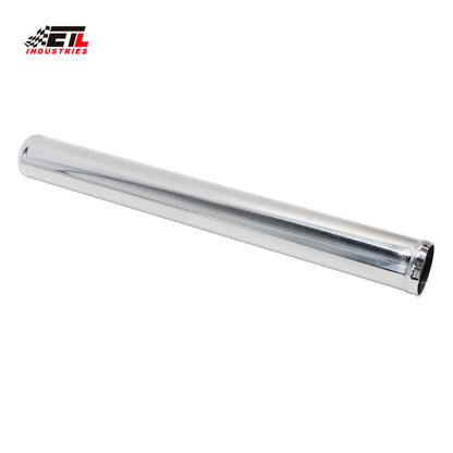 ETL INDUSTRIES Straight Aluminum Pipe Polished, OD: 4IH (102mm), Length 18.00IH (457mm) Intake Tube Tubing Universal Seamless Round Intercooler Piping