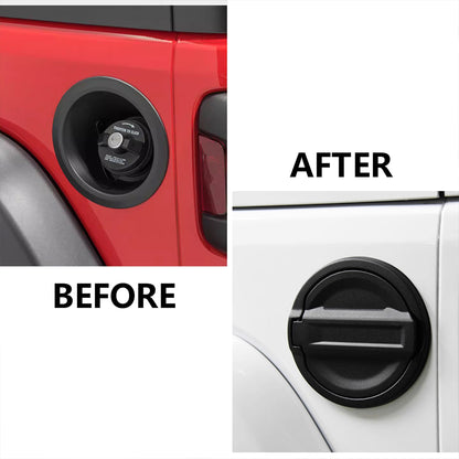 ETL INDUSTRIES Gas Tank Cap Cover Fuel Filler Door for Jeep Wrangler 2018-2024 JL & Unlimited