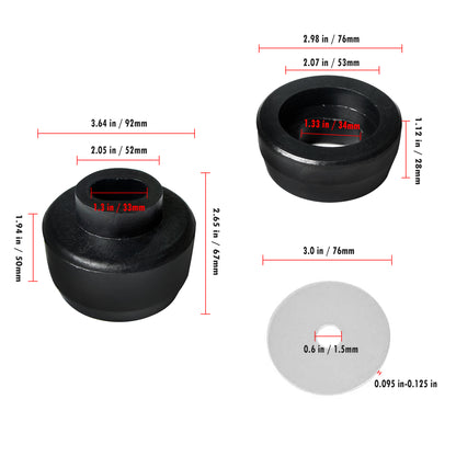 ETL INDUSTRIES Body Mount Kit for Chevy Silverado 1999-2014 – 24Pcs Polyurethane Cab Bushings with Washers