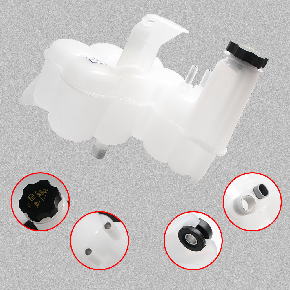 Coolant Reservoir Tank with Cap & Sensor for 2013-2018 Ram 2500-5500 6.7L Cummins – Radiator Overflow Bottle (Replaces 68166475AD)