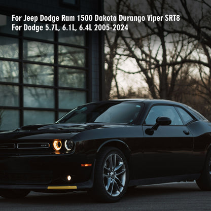 ETL INDUSTRIES 2Pcs 24IH 4 Pin Oxygen Sensor Extension Harness Wires for Jeep Dodge Ram 1500 Dakota Durango Viper SRT8, Dodge 5.7L, 6.1L, 6.4L 2005-2024 Square Connector