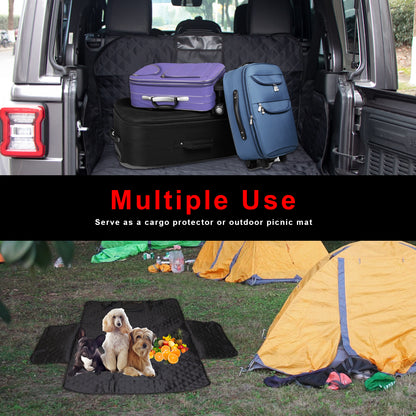 ETL INDUSTRIES Cargo Liner for Pet Dog, Universal Waterproof Non-Slip Durable Cargo Cover Mat for Off-Road, SUV, Cars, Minivan with Bumper Flap Protector