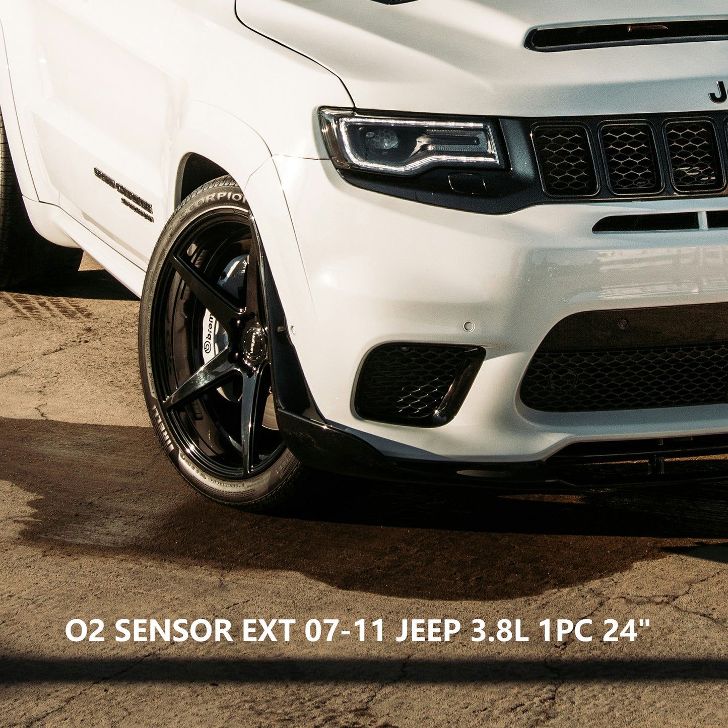 ETL INDUSTRIES 24IH 4 Pin Oxygen Sensor Extension Harness Wires for Jeep Wrangler 3.8L 2007-2018 Square Connector