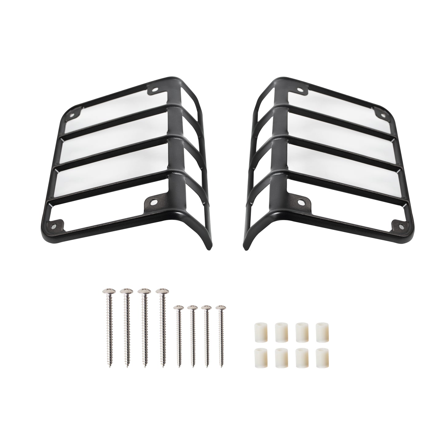 ETL INDUSTRIES Tail Light Guard Cover for Rear Taillights Compatible with 2007-2018 Jeep Wrangler JK JKU