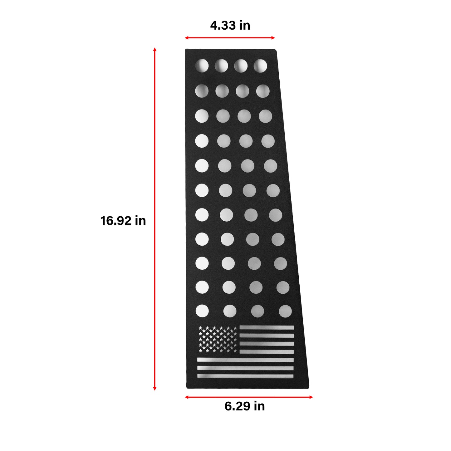 ETL INDUSTRIES American Flag Window Trim for Ford Bronco 2021-2025 4 Door – Aluminum Alloy Center Pillar Glass Panel Cover, Exterior Accessories
