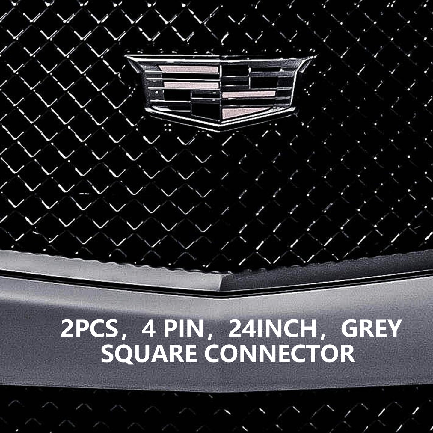ETL INDUSTRIES 2Pcs 24IH 4 Pin O2 Oxygen Sensor Extension Harness Wires for LS1 LS2 04-06 GTO CTS-V 12IH 2008-2009 G8 GT V8 2004 LS1/LS6 Corvette 2004-2006 LS1/LS2 GTO 2004-2005 LS6 CTS-V Front Only